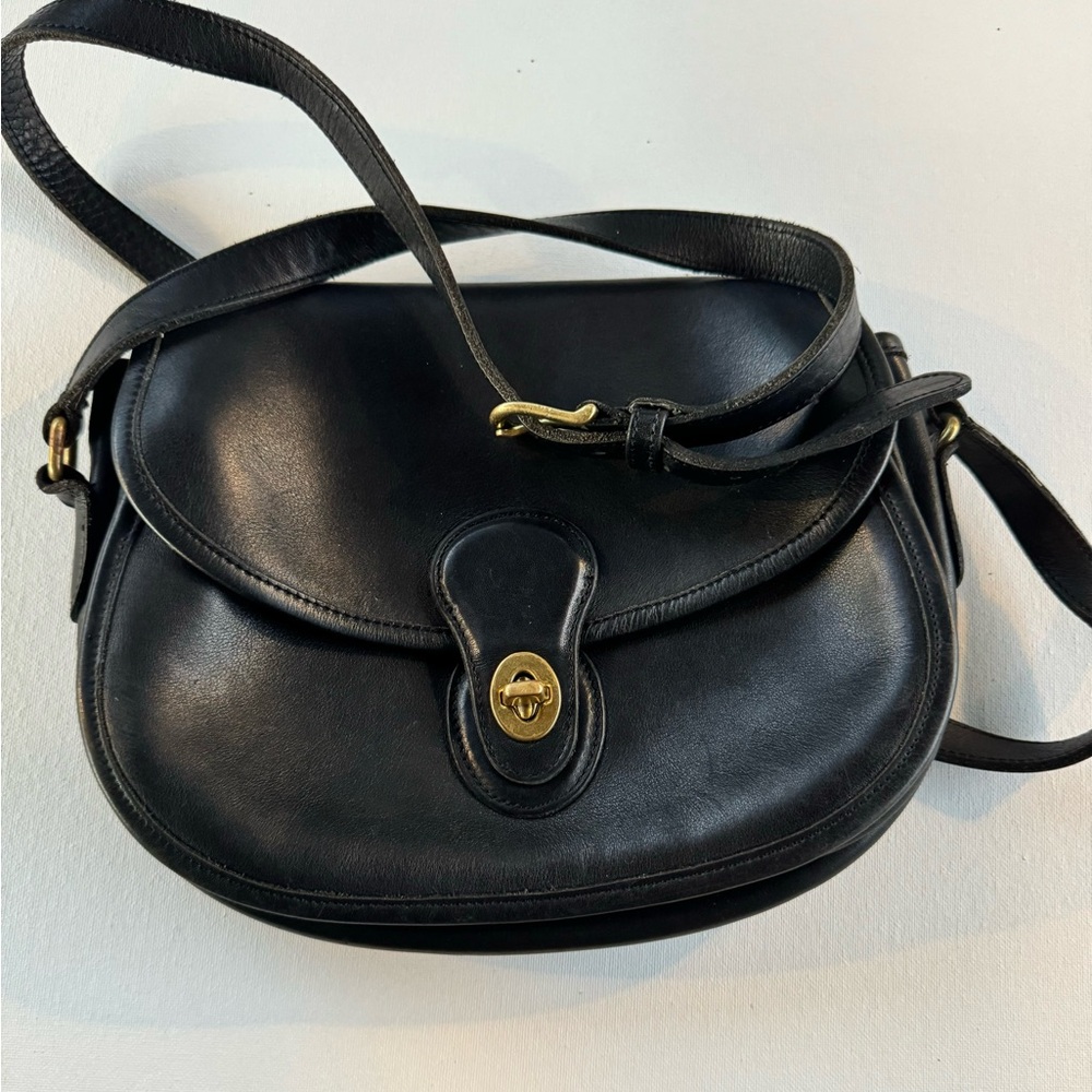 Vintage Classic Black Glove Tanned Coach Prairie Satchel No E81-9954